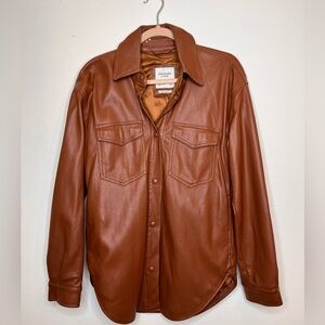 Abercrombie & Fitch vegan leather jacket